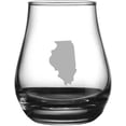 thumbnail image 1 of Illinois States Etched 4.1oz Spey Dram Whisky Glass, 1 of 1
