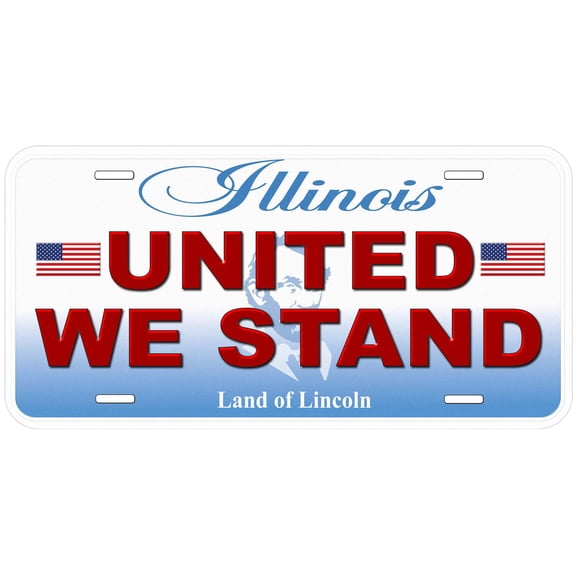 Illinois United We Stand Novelty Car Auto License Plate