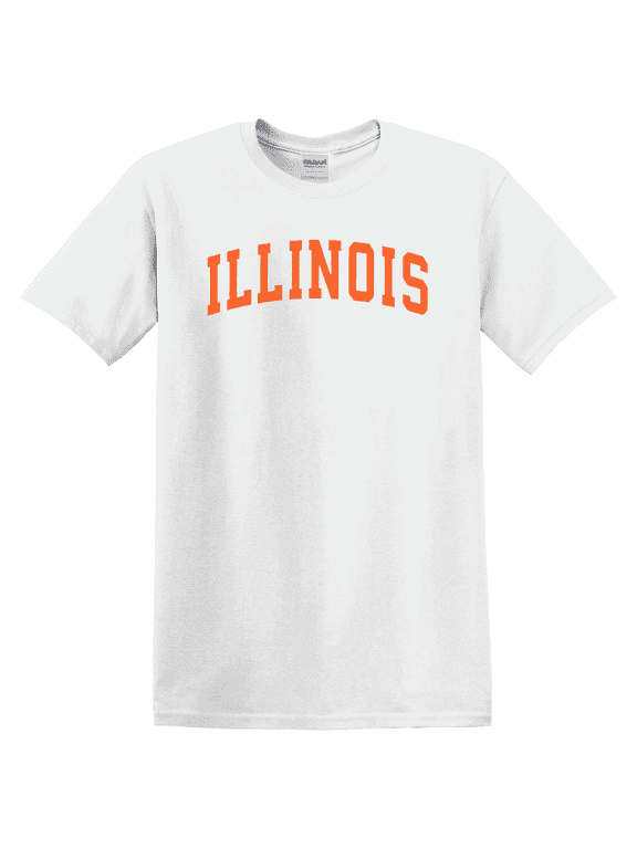 Illinois Vintage Athletic Orange Graphic T-Shirt