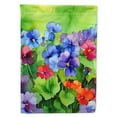 thumbnail image 1 of Illinois Violet in Watercolor Garden Flag 11.25 in x 15.5 in, 1 of 5