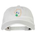 thumbnail image 1 of Illinois Violet with Map Embroidered Unstructured Washed Cap - White OSFM, 1 of 5