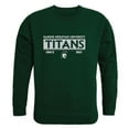 thumbnail image 1 of Illinois Wesleyan University Titans Established Crewneck Sweatshirt, Forest Green - Medium, 1 of 1