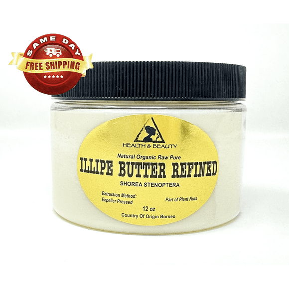 Illipe Nut Butter Refined Organic Natural Raw Grade A Fresh 100% Pure 12 oz