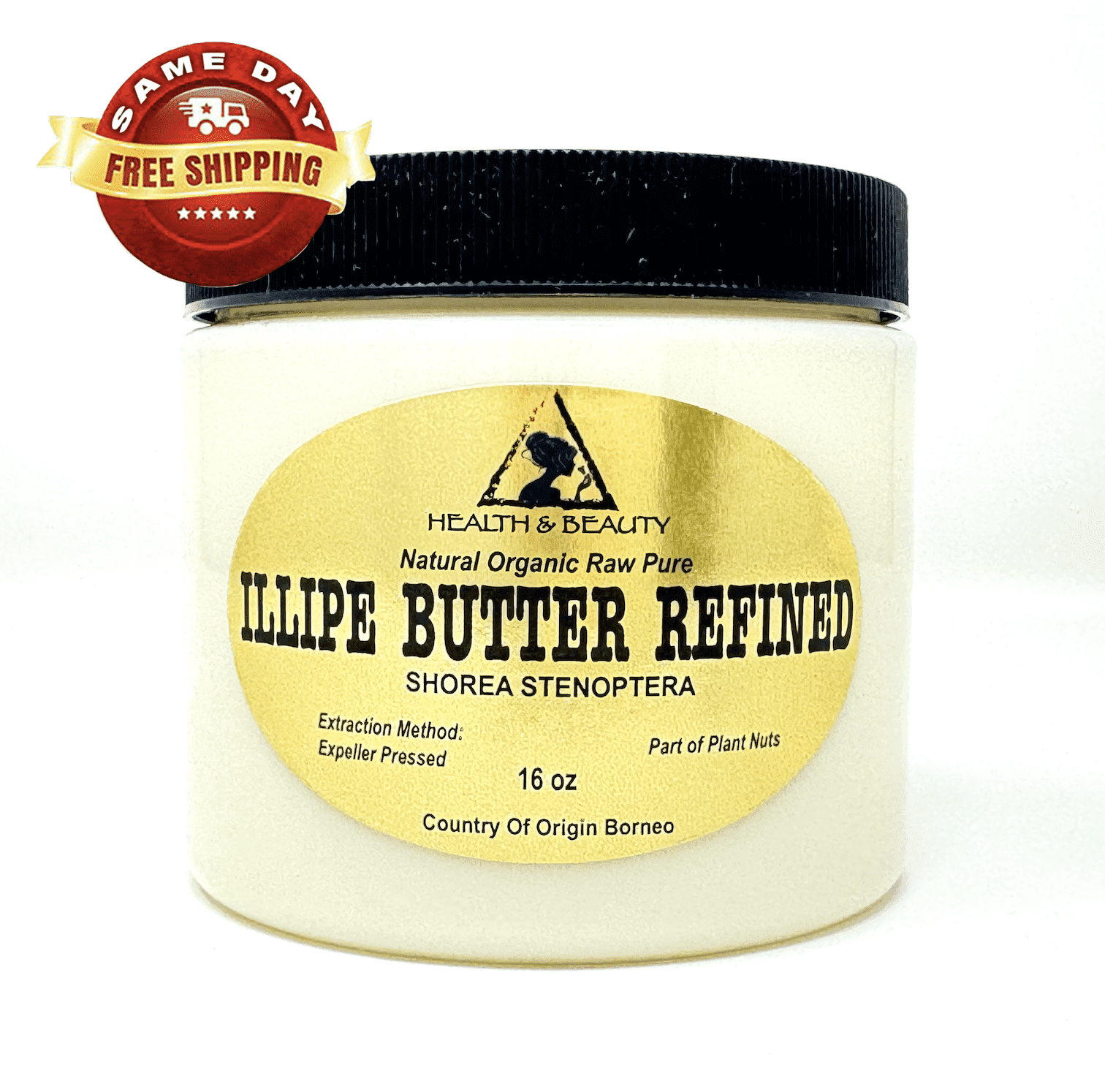Illipe Nut Butter Refined Organic Natural Raw Grade A Fresh 100% Pure 16 oz, 1 lb