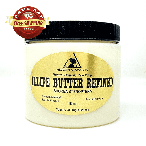Illipe Nut Butter Refined Organic Natural Raw Grade A Fresh 100% Pure 16 oz, 1 lb