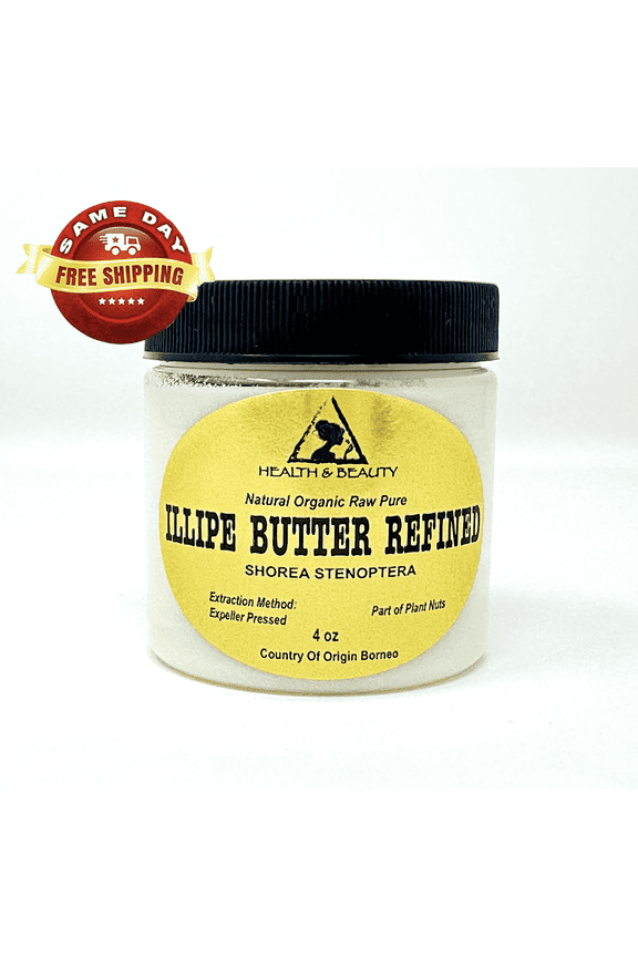 Illipe Nut Butter Refined Organic Natural Raw Grade A Fresh 100% Pure 4 oz