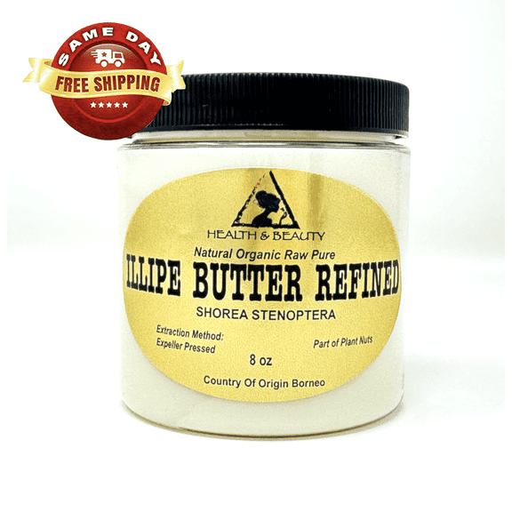 Illipe Nut Butter Refined Organic Natural Raw Grade A Fresh 100% Pure 8 oz
