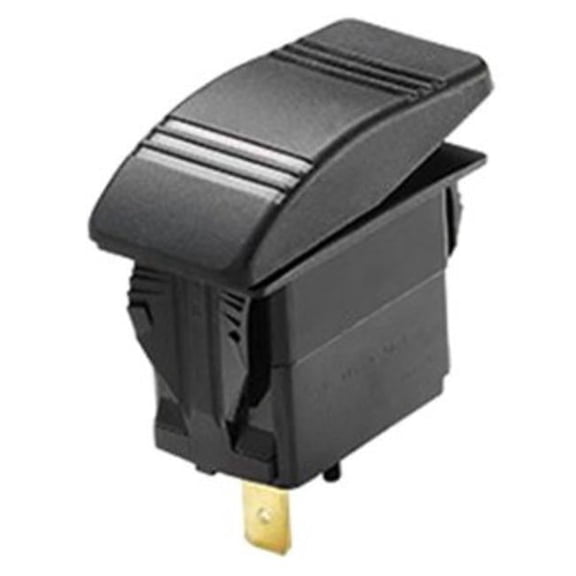 Illum Contura Style Rocker On & Off Switch, Black