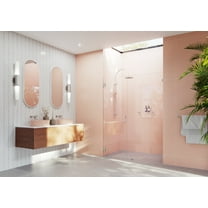 Illume 63.75 in. x 78 in. Wall Hinged Fully Glass Shower