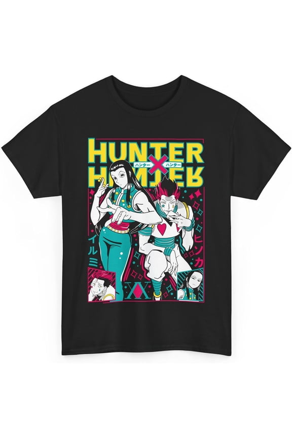 Illumi Anime Zoldyck T-Shirt Streetwear Hunter Cosplay Manga Aesthetic Otaku Apparel Unisex T-Shirt M-28