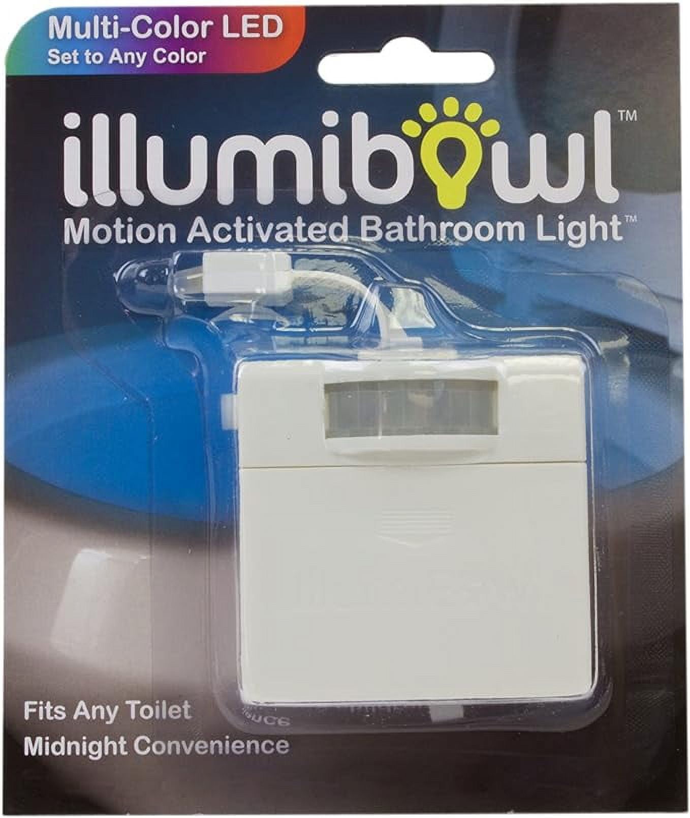IllumiBowl Toilet Night Light As Seen On Shark Tank MultiColor