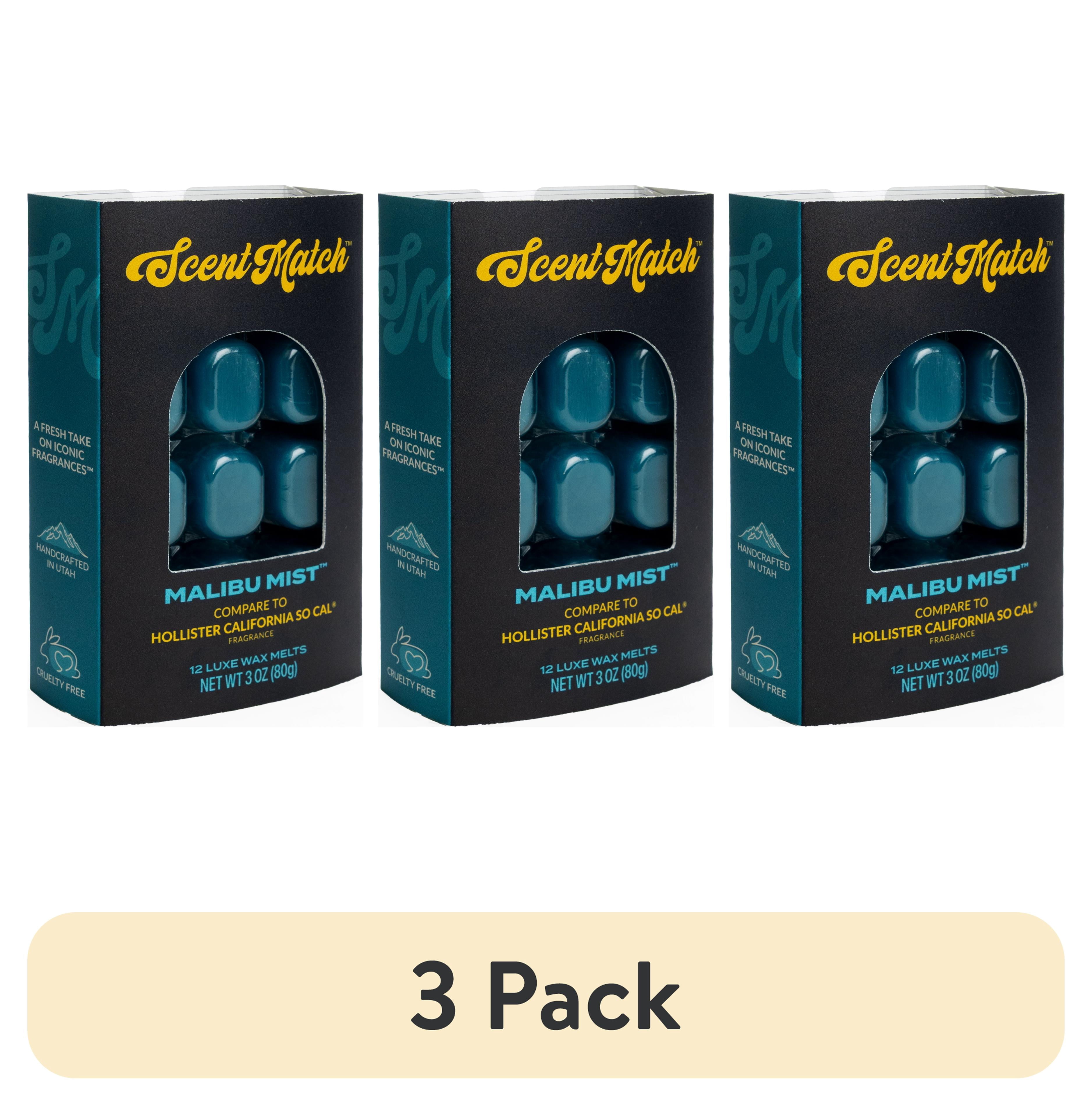 (3 pack) IllumiScents ScentMatch, 3 oz Wax Melts, Mailibu Mist (Compare to: Hollister SoCal®)