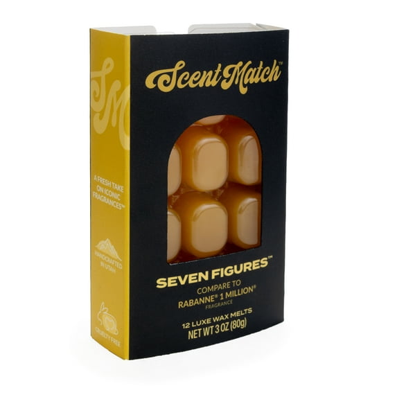 IllumiScents ScentMatch, 3 oz Wax Melts, Seven Figures (Compare to: Paco Rabanne® One Million™)