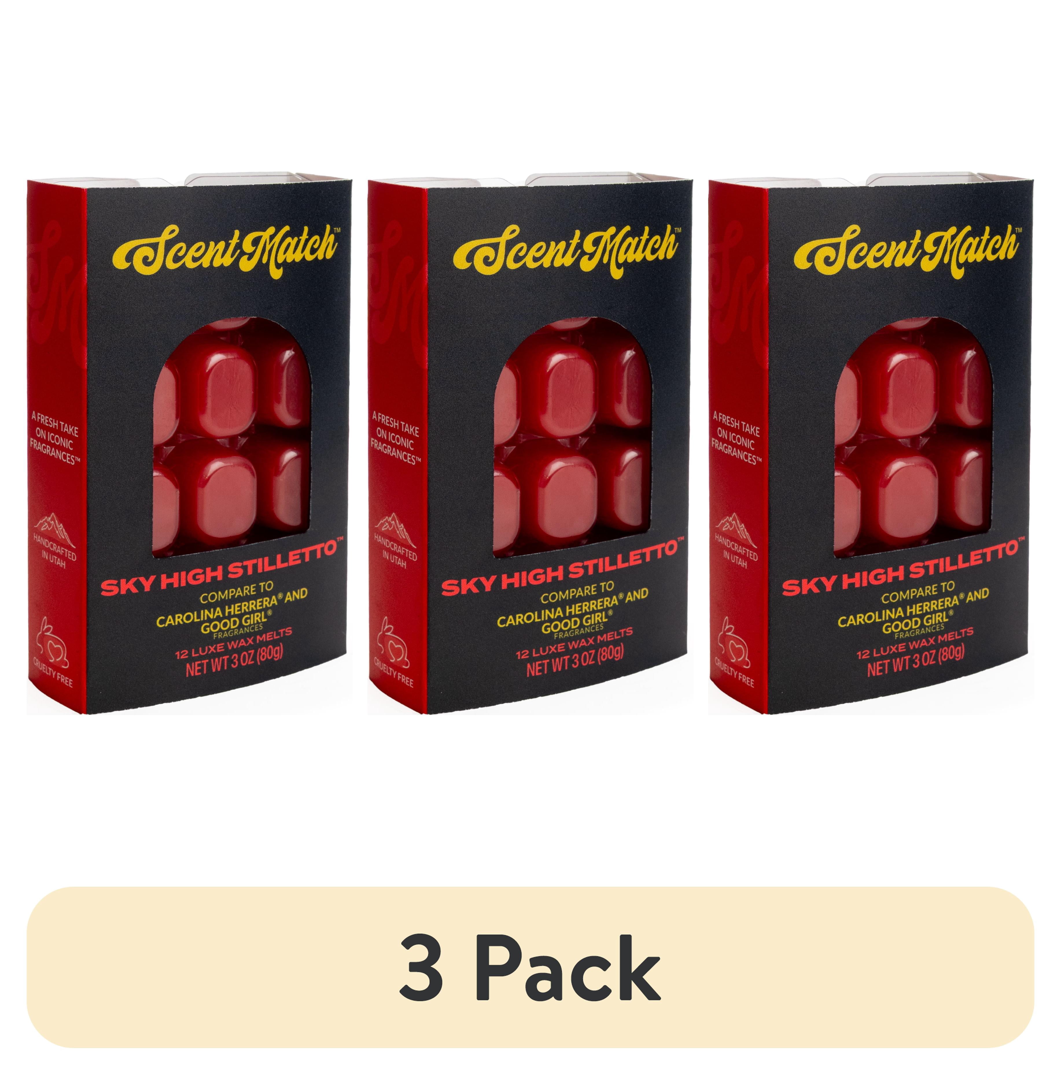 (3 pack) IllumiScents ScentMatch, 3 oz Wax Melts, Sky-high Stiletto (compare to: Carolina Herrea® - Very Good Girl Elixir®)