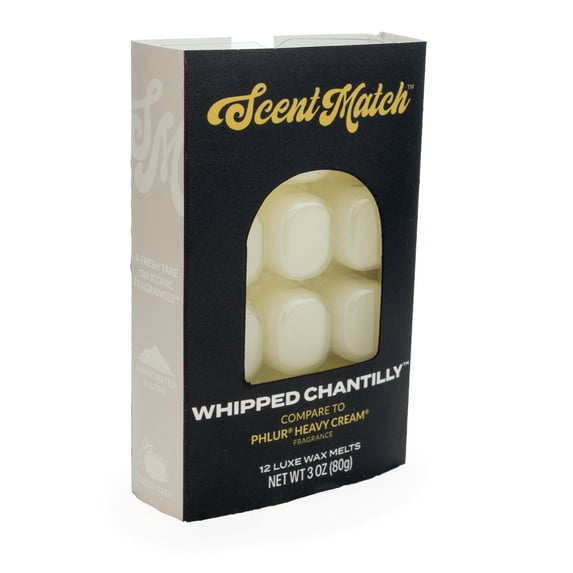 IllumiScents ScentMatch, 3 oz Wax Melts, Whipped Chantilly (Compare to:PHLUR® Heavy Cream®)
