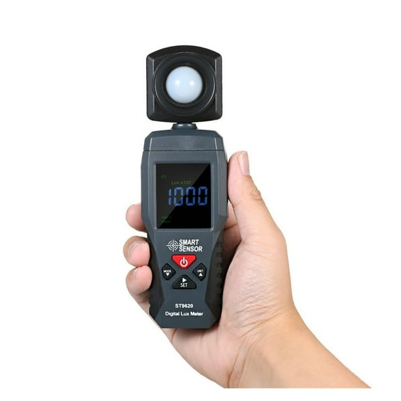 Illuminance Meter Automatic Manual Range Illumination Meter Solar Radiation Detector, Ambient Light Monitor,