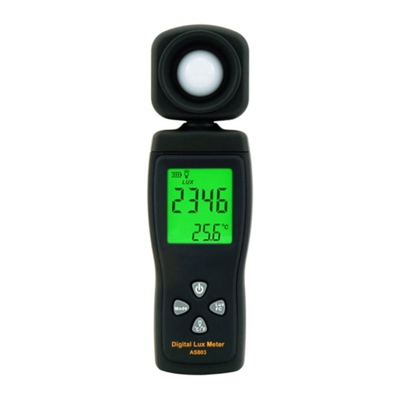 Illuminance Meter, Light Meter, Digital , Handheld Ambient Temperature Measuring Instrument, Ambient Light Sensor, Solar Power Detector, ,High Precision