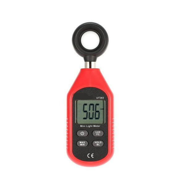 Illuminance Meter, UV Irradiance Tester, Light Meter Digital Illuminator, Handheld Ambient Temperature Measuring Instrument, ,Lighting Accuracy