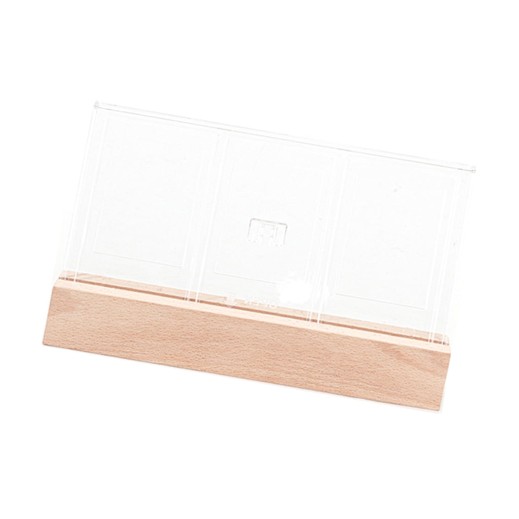 Picture Display Stand Illuminated Acrylic Photo Frame, 3Inch Triple Slots Picture Display ...