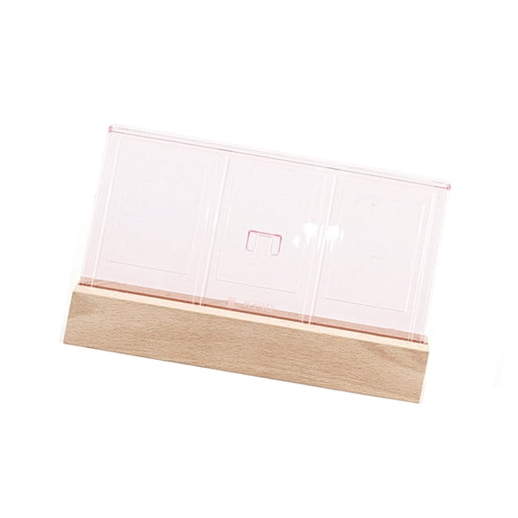 Illuminated Acrylic Photo Frame, 3Inch Triple Slots Picture Display Stand