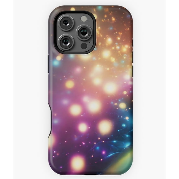 Illuminated Background Holiday Lights Phone Case for iPhone 16 15 14 13 12 11 Pro Max