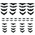 thumbnail image 1 of Illuminated Bat Wall Decals Adhesive PVC Bat Clings with LED Light Halloween Decorations For Window Wall Mantels Ceiling, 1 of 9