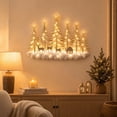 thumbnail image 1 of Illuminated Christmas Forest Wall Ornament 3D Snow Covered Trees Reindeer House for Indoor Holiday Wall Decoration, 1 of 7