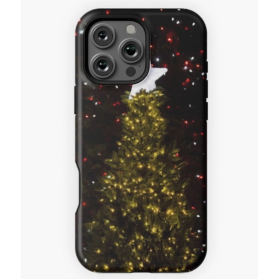 Illuminated Christmas Tree Lights Phone Case for iPhone 16 15 14 13 12 11 Pro Max