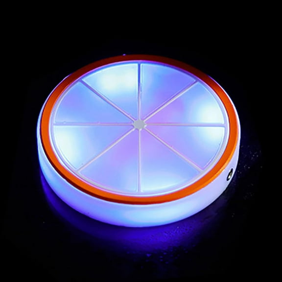 Illuminated Coasters Lemon Shape Rechargeable LED Coaster for Drinks Acrylic Colors Beer Coasters for Bar Cocktail Beer Beverage