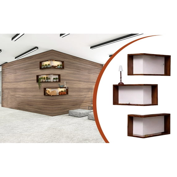 Illuminated Corner Shelf,Wall Mounted Corner Shelves with Light for Figurines and Collectibles,Display Stand for Ornaments with Lamp,Display Rack,Easy-to-Assemble