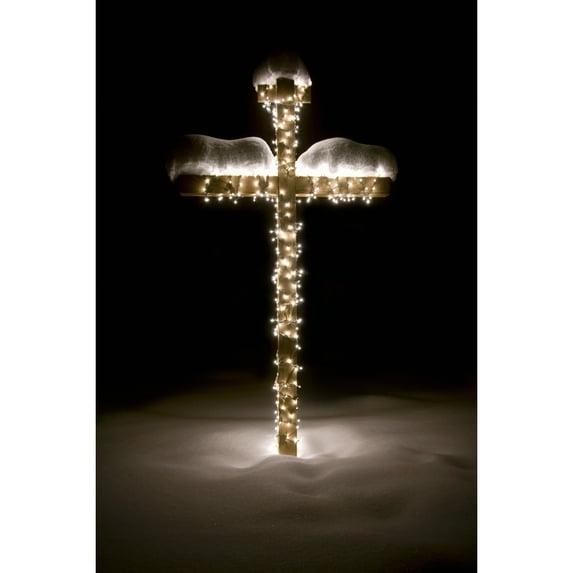 Illuminated Cross Poster Print by Blake Kent / Design Pics