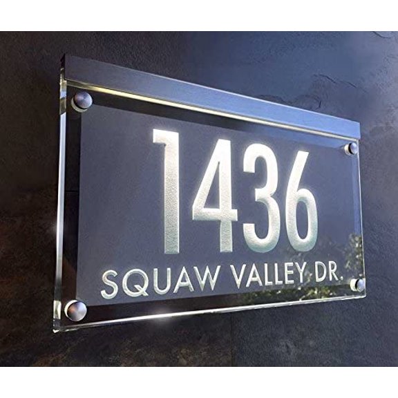 Illuminated Crystal Address Plaque! The personalized address numbers shine brilliantly$$Tools & Hardware Other