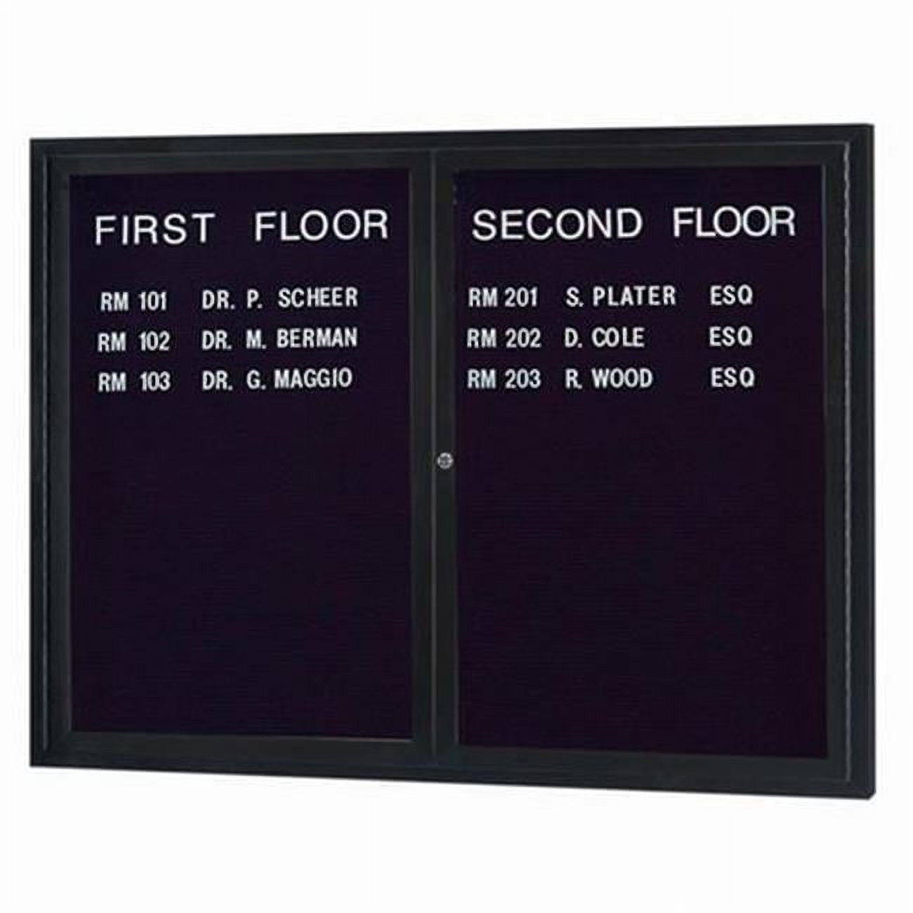 Illuminated Enclosed Directory Black