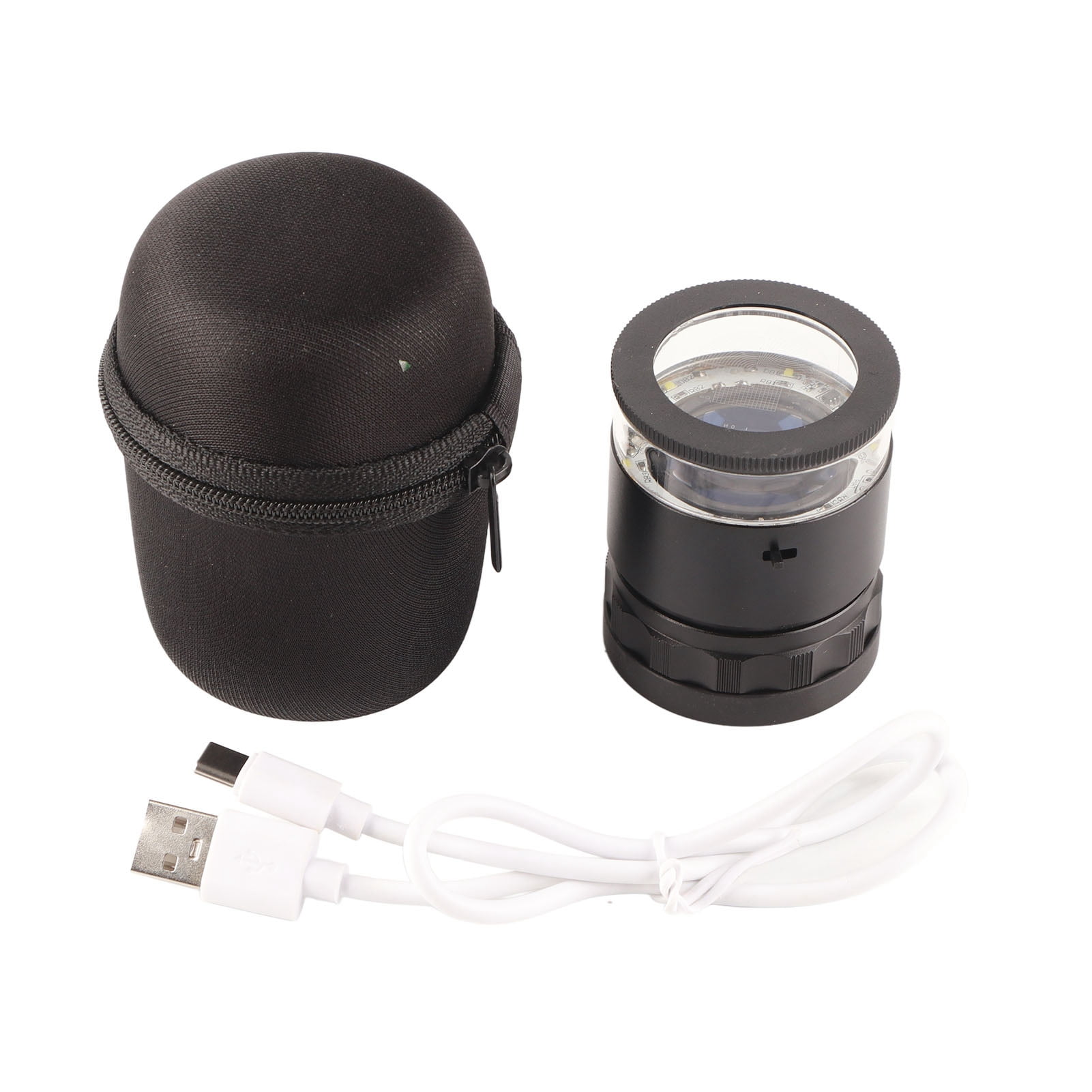 Illuminated Jewelers Loupe 10X Magnifier, Rechargeable LED, 28mm