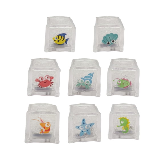 Illuminated LED Bath Toy Cubes - Multicolor Floating Glow Cubes for Kids, Fun Water Lights for Bathtub, Pool, Parties & Holiday Celebrations
