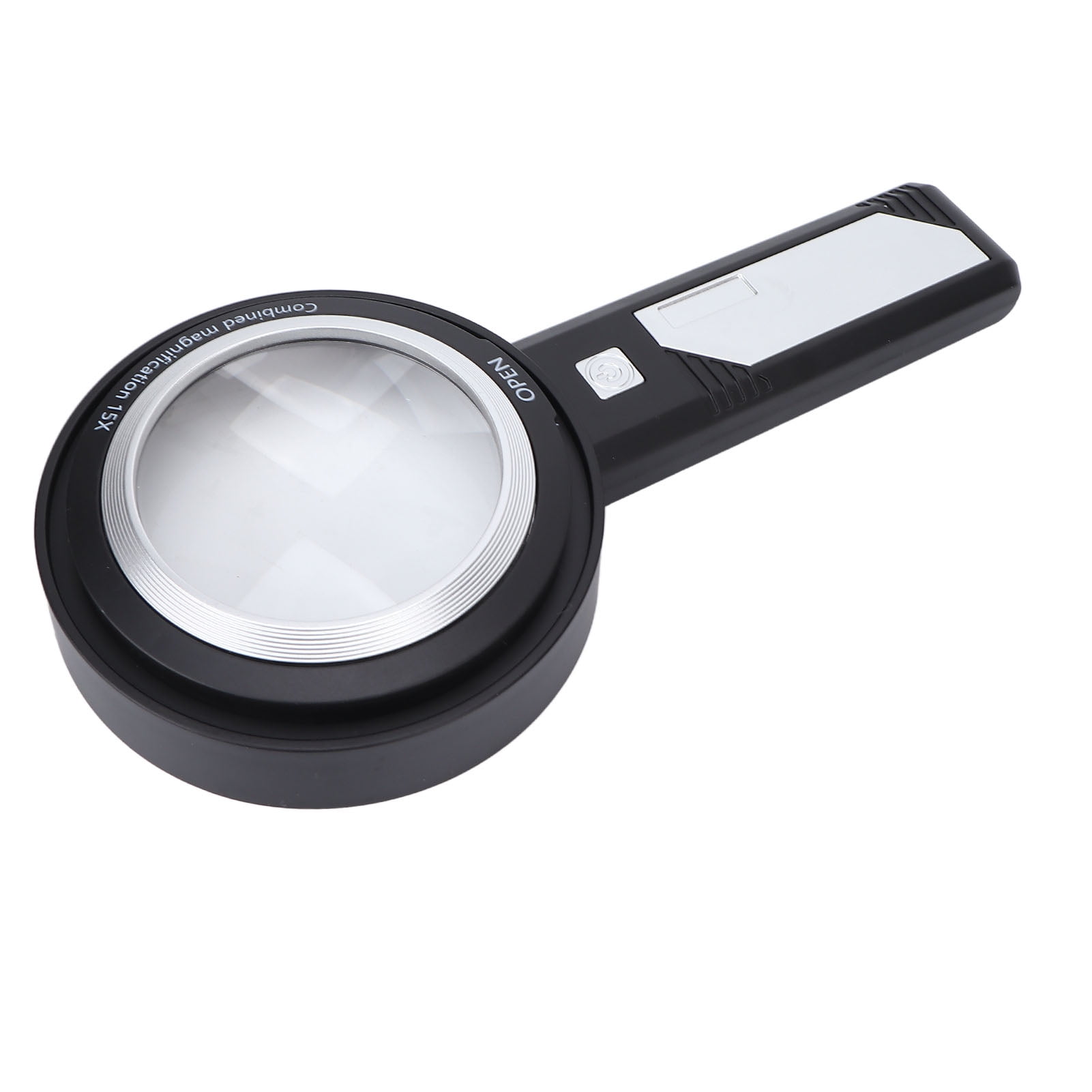 Illuminated Lighted Magnifier, Magnifying Glass Elegant White Black 6X
