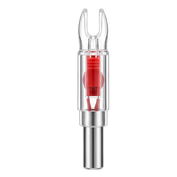 Illuminated Lighted Nocks with LED, High Visibility Arrow Nocks for .204 .233 .244 .246 Inside Diameter, Comes with S Bushings & On/Off Function