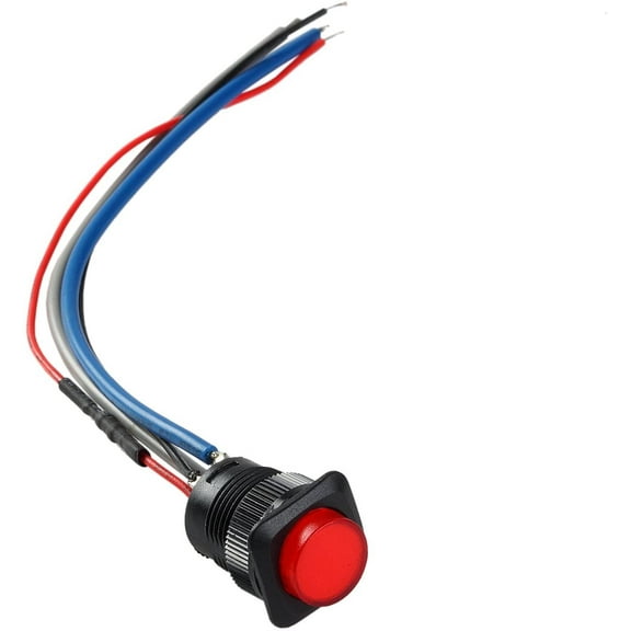 Illuminated Momentary Push button - Red On/Off Switch