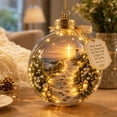 thumbnail image 1 of Illuminated Scripture Keepsake Ornament with LED Light, Faith Inspired Scene with Bible Verse for Christmas Tree Memorial Decor, Warm Glow Durable Meaningful Religious Holiday Gift, 1 of 7