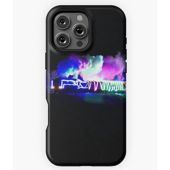 Illuminated Steam Train Holiday Lights Phone Case for iPhone 16 15 14 13 12 11 Pro Max