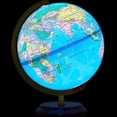 Illuminated World Globe for Adults Rotation Rewritable Light Up Globe ...