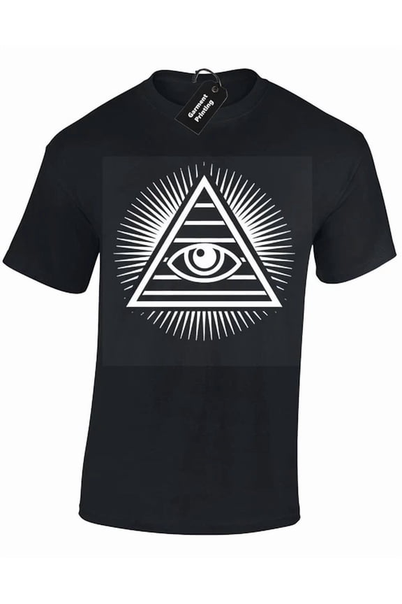 Illuminati All Seeing Eye Triangle Symbol T-Shirt, Unisex T-Shirt