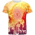 thumbnail image 1 of Illuminati Clouds All Over Adult T-Shirt - Large, 1 of 2