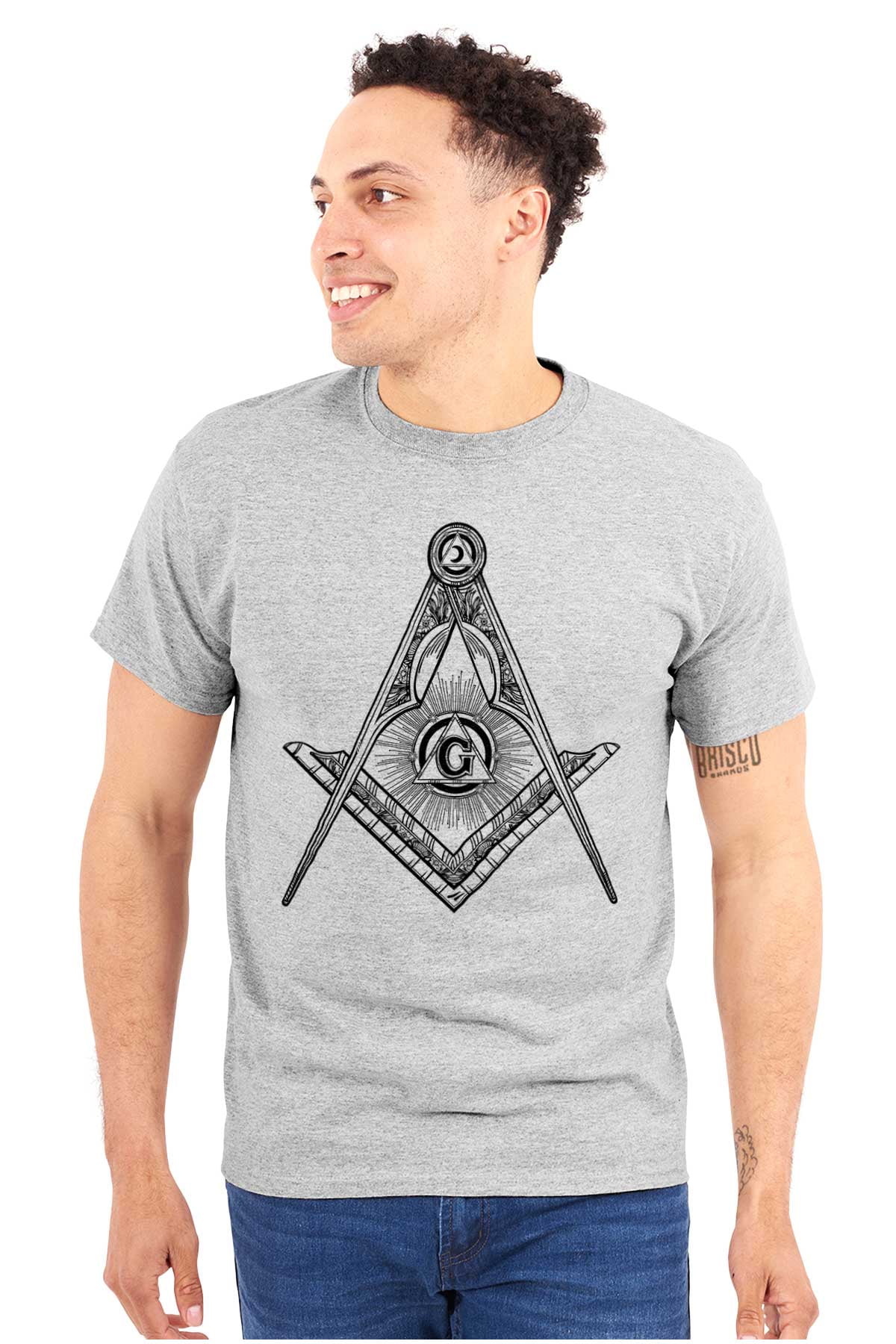 Masonic Rise Up Again Square & Compass Freemason T-Shirt Size S-5XL