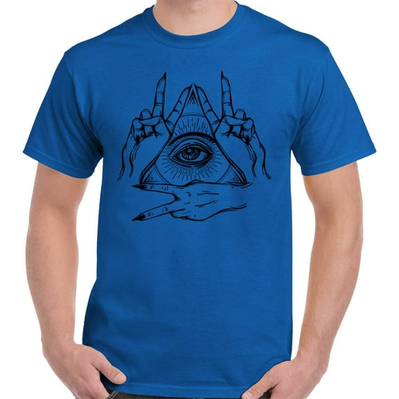 Illuminati Pyramid All Seeing Eye Women's Graphic T Shirt Tees Brisco Brands L
