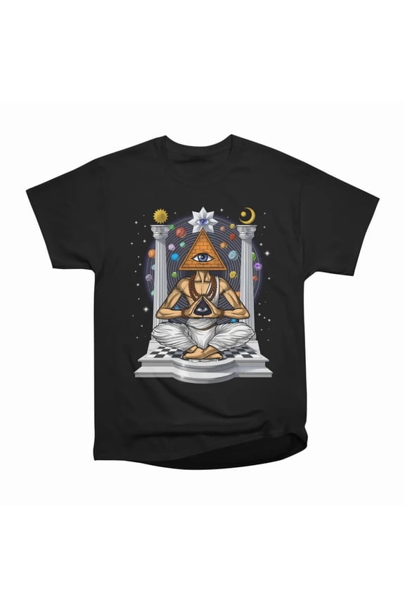 Illuminati Pyramid T-Shirt Tee Gift For Him Merch For Her Apparel For Friend