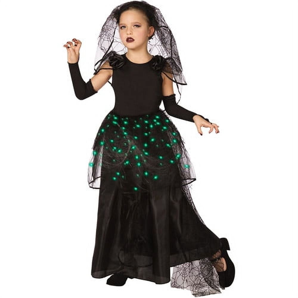Illuminating Dark Bride Child Dress-Up Costume