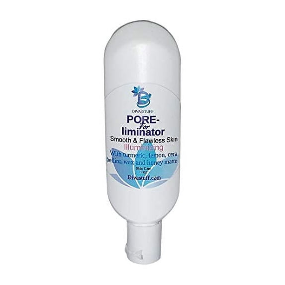 Illuminating Pore-liminator For Smooth & Flawless Skin, Diva Stuff Pore Minimizing Primer Promotes a Shine Free Face, Wear Alone or Under Make Up, 1oz