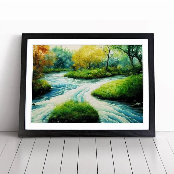 Illuminating Stream Wall Art Print Poster Home Decor Art Home Decor Vintage Gift Living Room Dercor Wall Art Birthday Gift