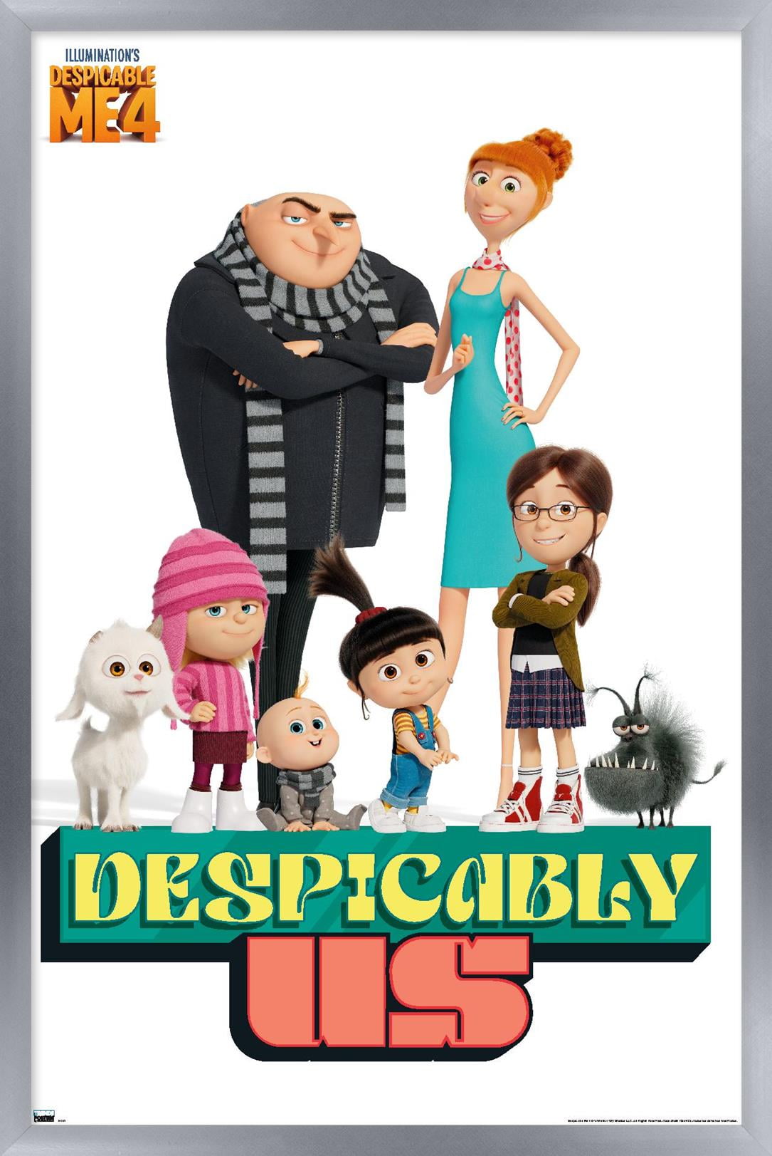 Illumination Despicable Me 4 - Despicably Us Wall Poster, 14.725\, image size:1085x1623